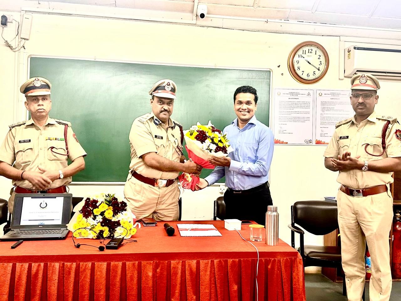 Inauguration of the wireless training program for Directorate of Fire and Emergency Services, Government of Goa